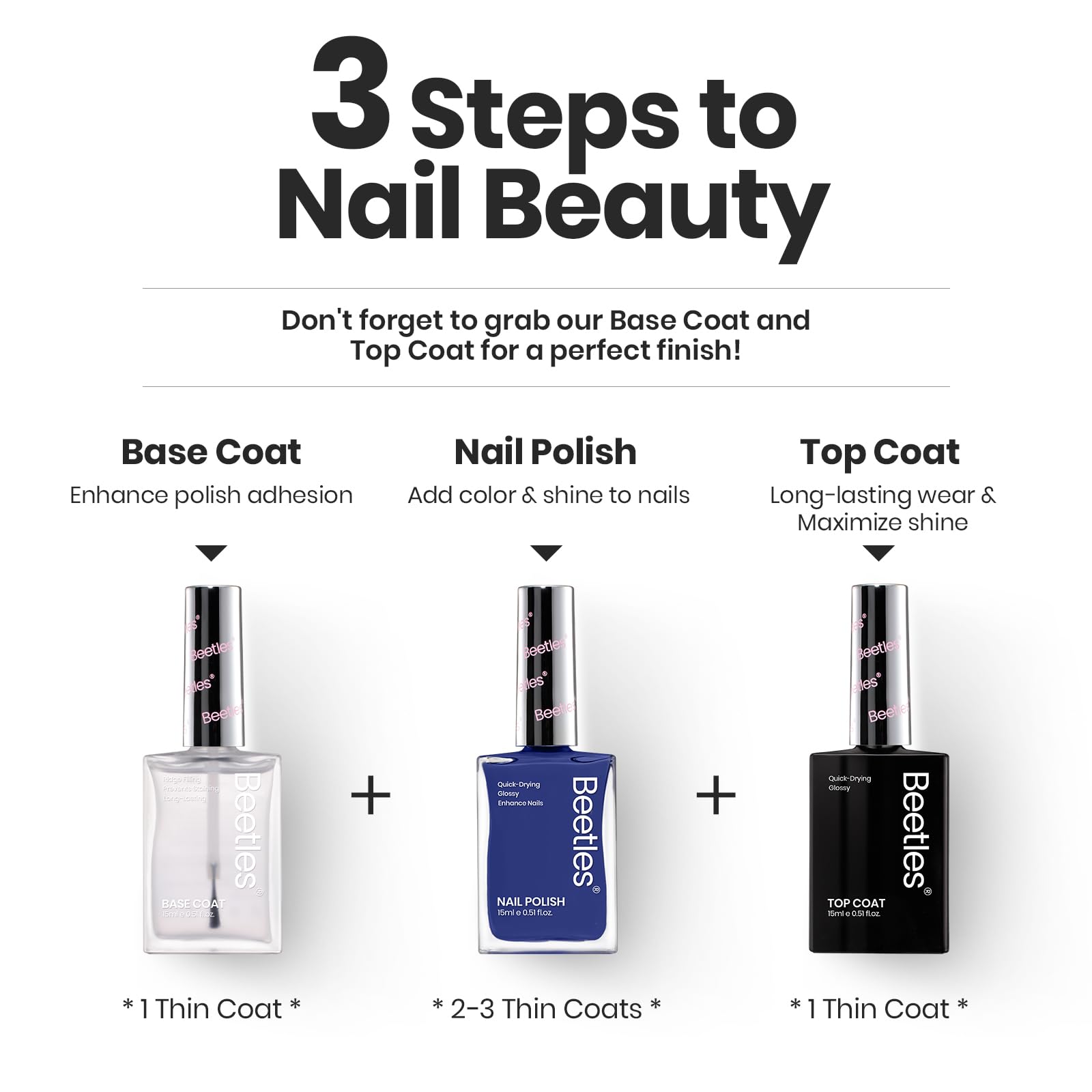 Midnight Fireworks - 6 Colors Red White and Navy Blue Fireworks Gel Nail Polish