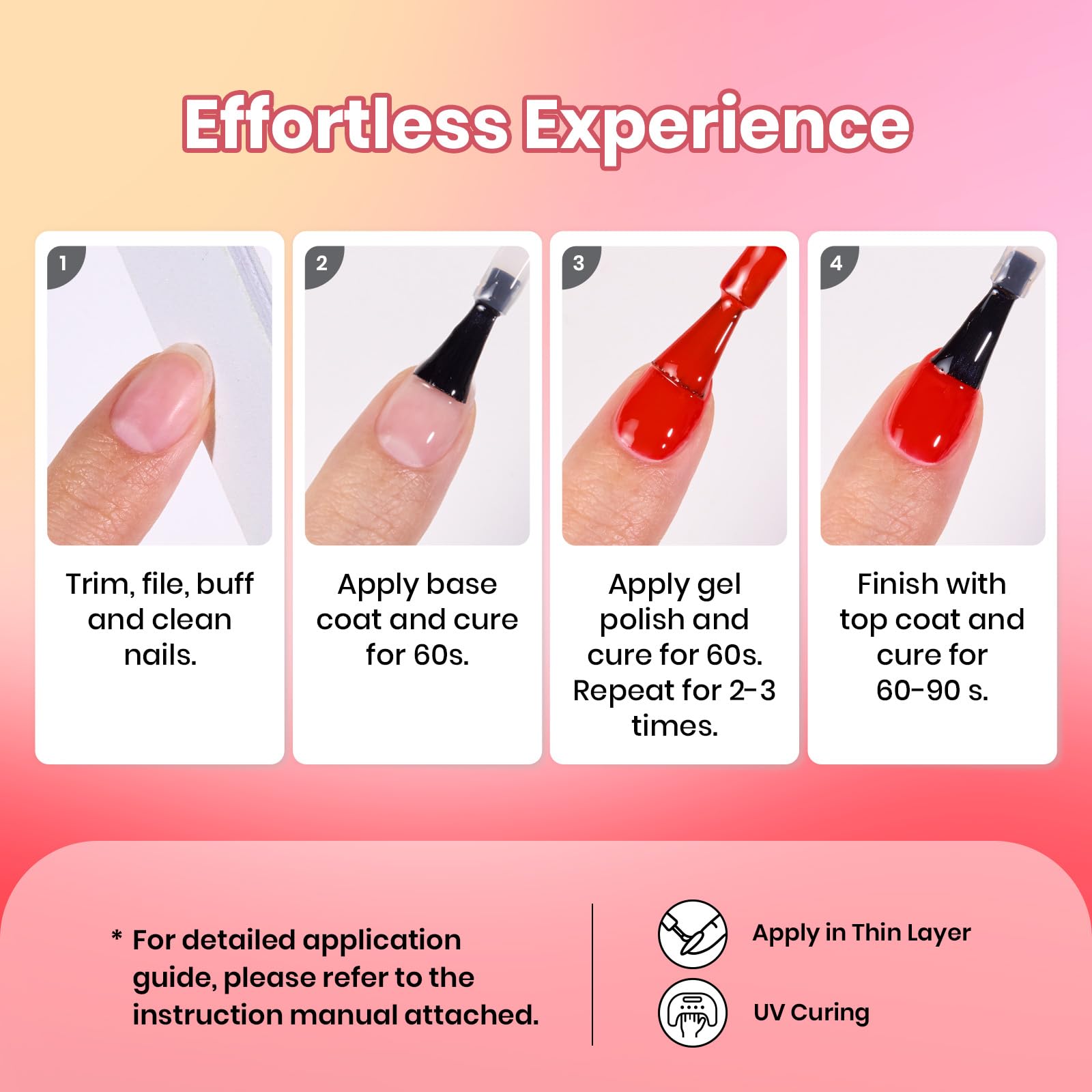 Prime Crimson Horizon -  6 Colors Burgundy Bloody Red Pink Gel Polish Set