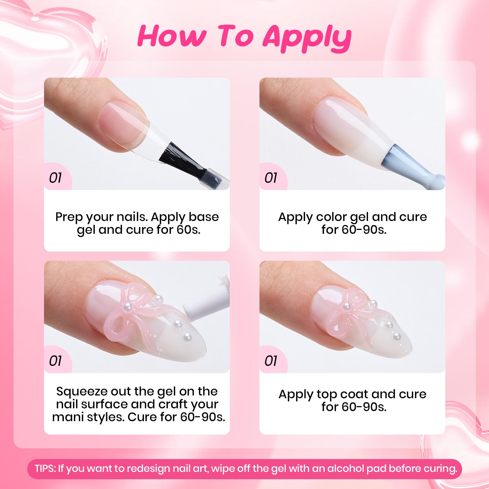 Beetles Valentine Nails - Pro 15ml Limited Pink 3D Sculpting Gel