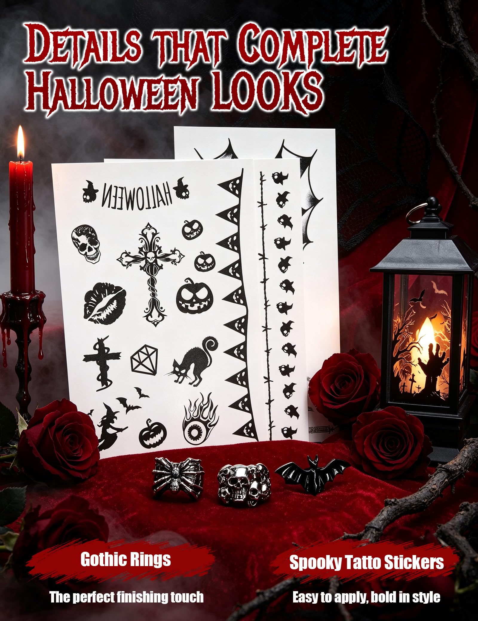 Bloody Glam- Beetles Halloween Box Vampiric Feast 6 Colors 34PCS Gel Nail Polish Kit 2026 Limited Edition Gift Box