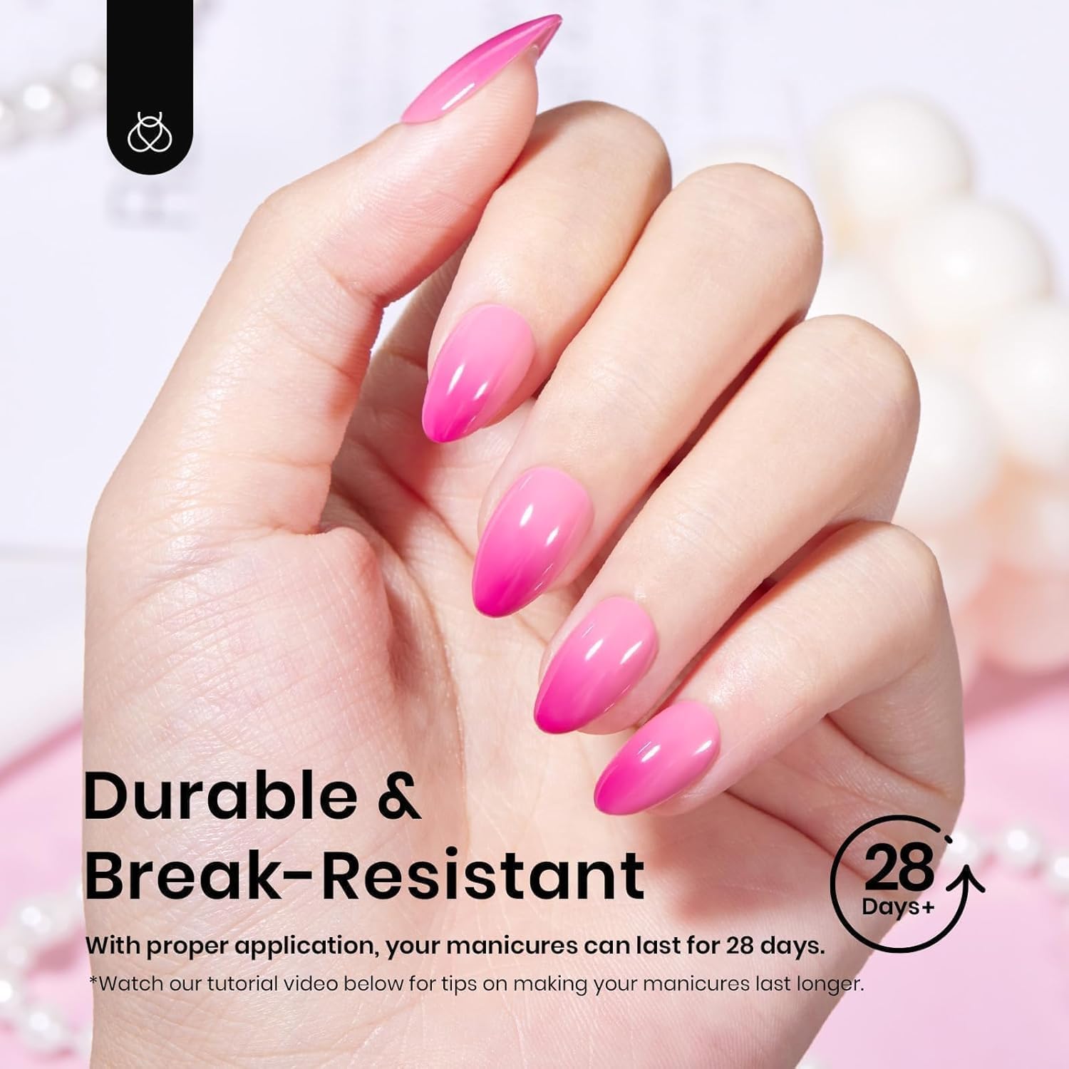 Beetles Gel Nail Tips 12 Sizes 576Pcs Pre-shape Short Almond Tips