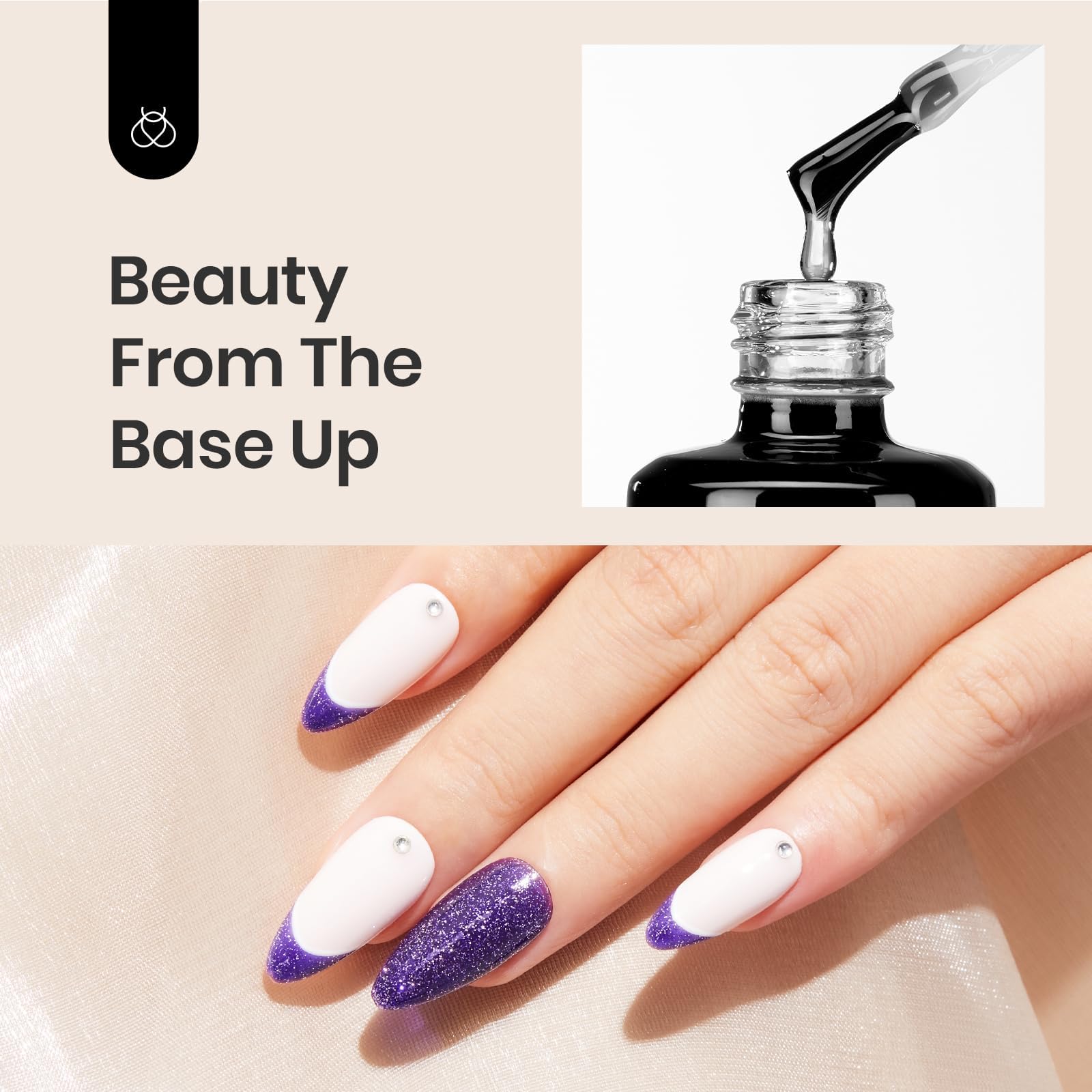 Beetles Gel Base Coat - 1Pcs 15ml Base Gel Nail Polish