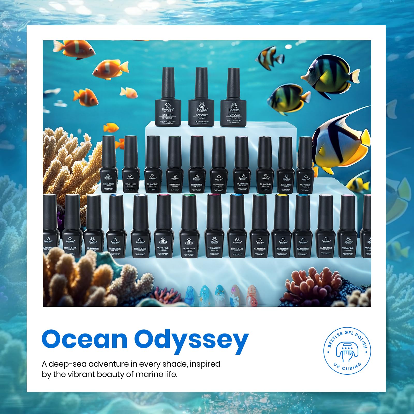 Ocean Odyssey 25 Colors Summer Gel Polish Kit