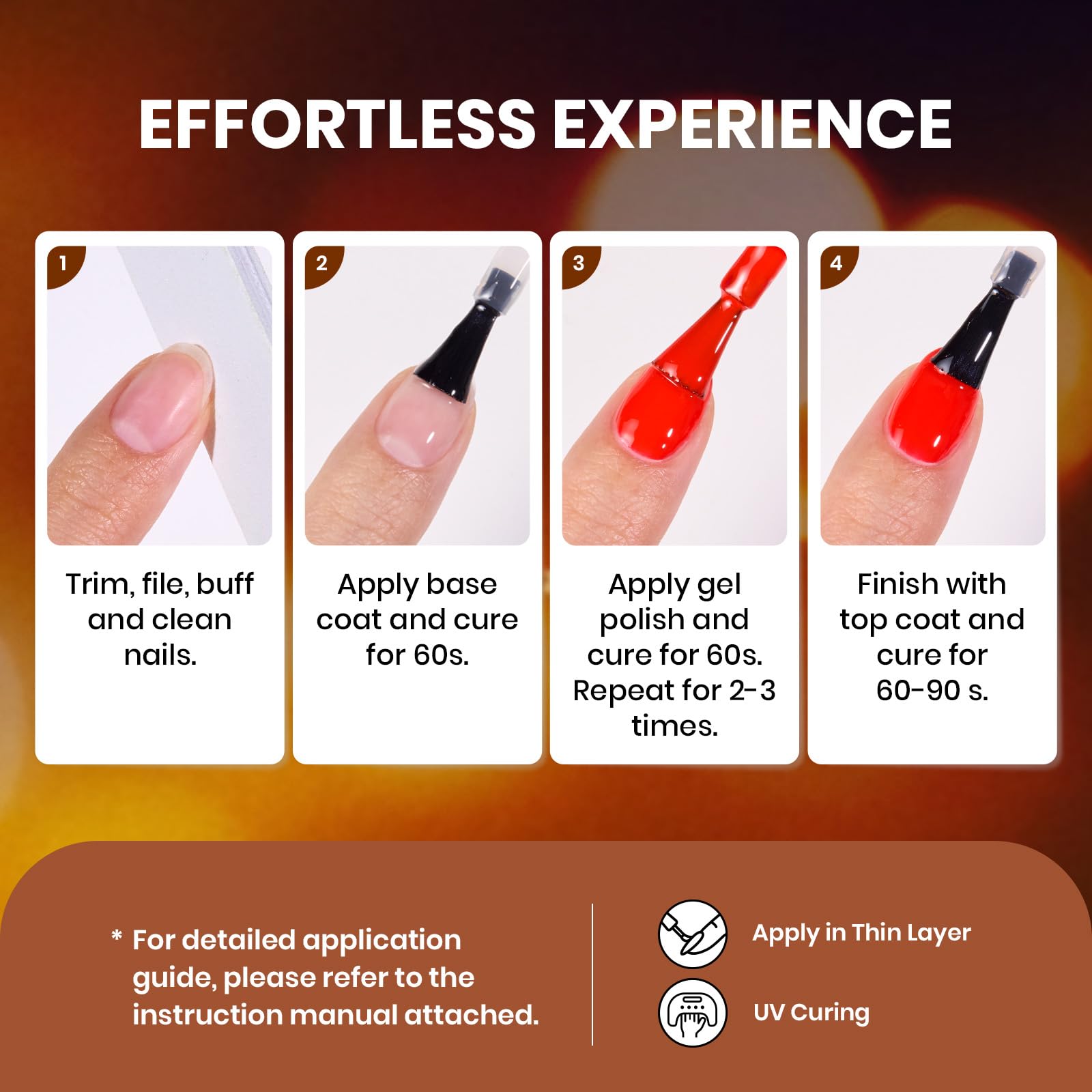 Autumn Aura - 20 Colors Fall Cat Eye Gel Nail Polish Set (5ml/Each)