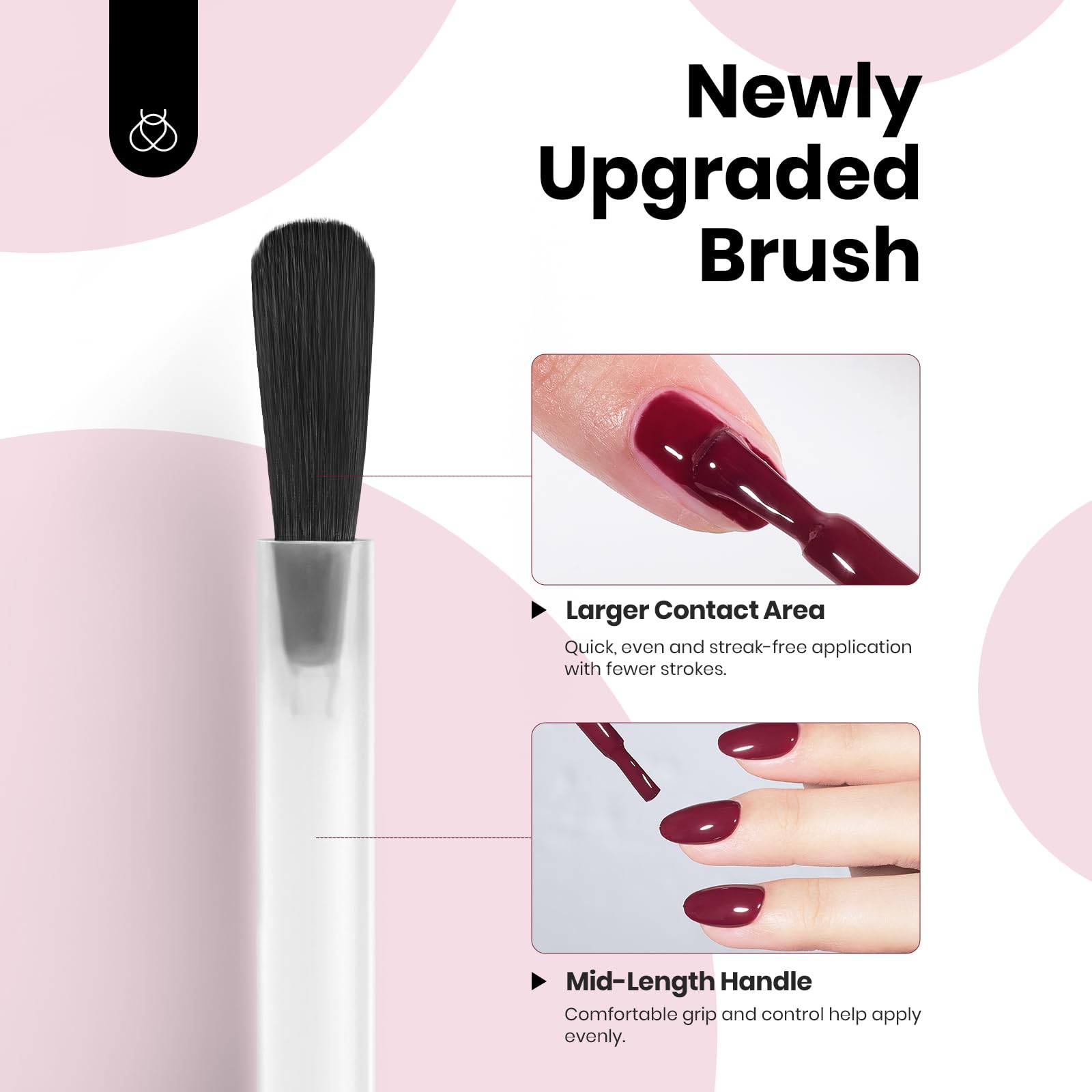 Hema - Free Modern Berry Nails - 15ML Fall Salon-Quality Burgundy Red Gel Nail Polish