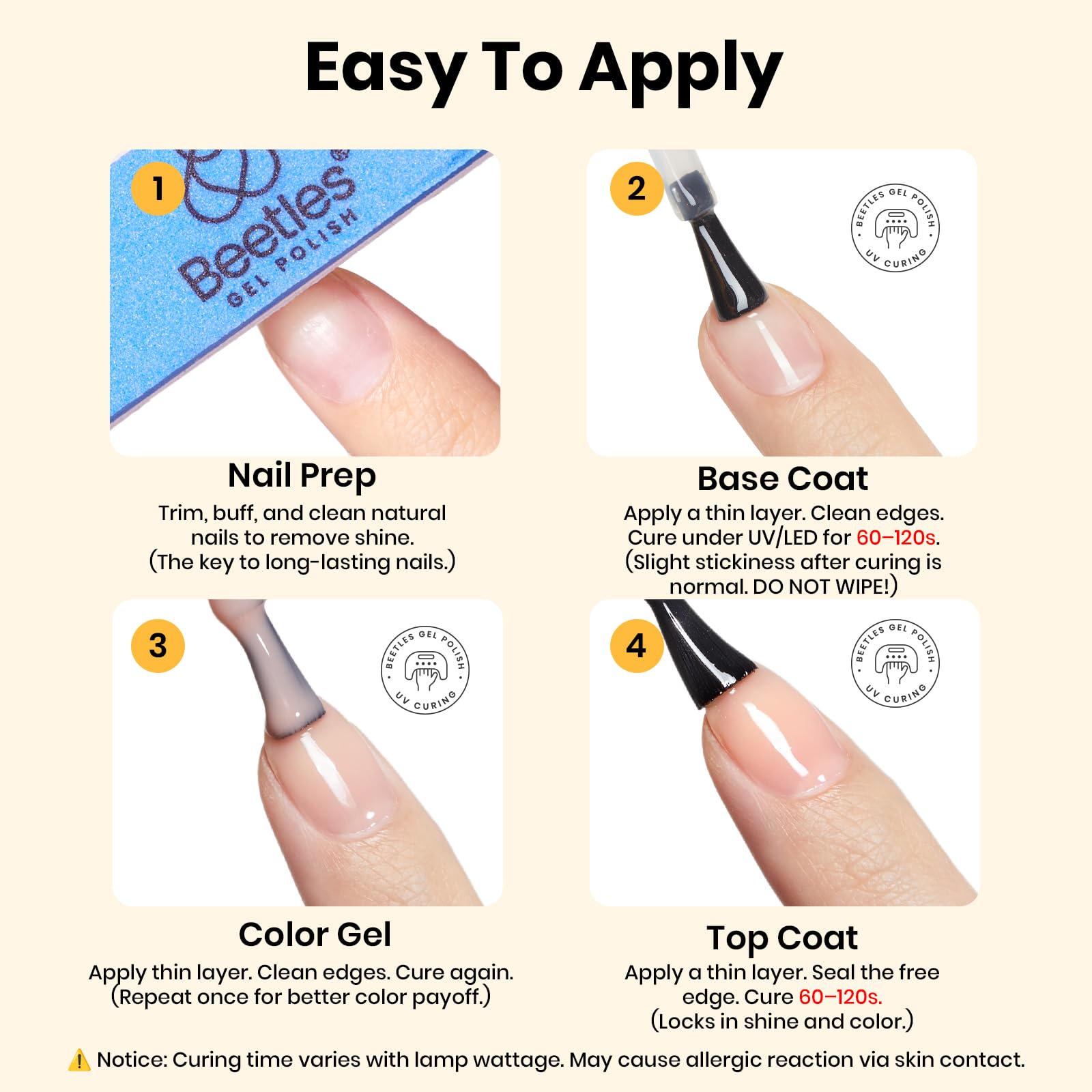 Beetles Base and Top Coat Set - Stay Shining Crystal Shield Duo