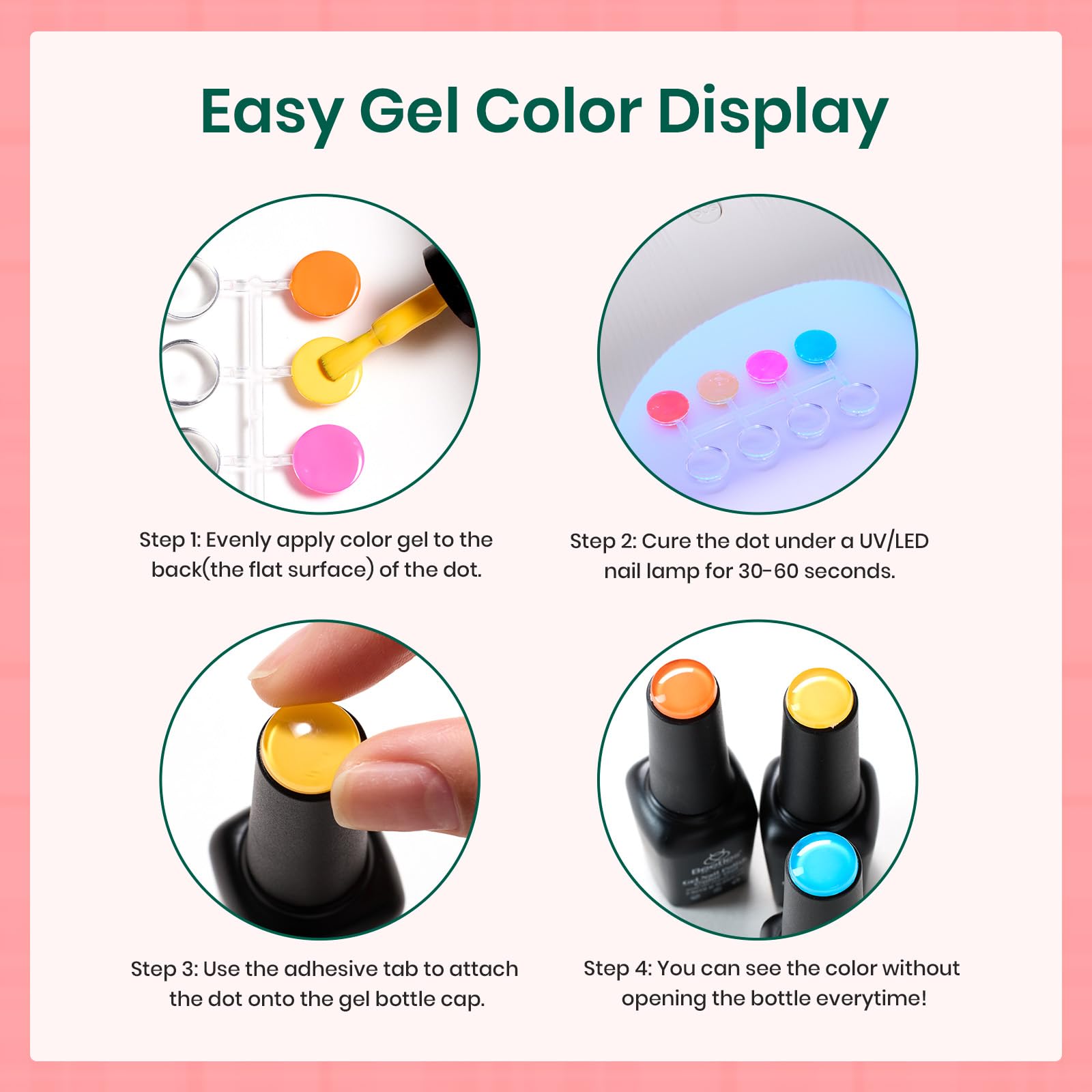 Picnic Party | 36 Nail Pastel Glitter Gel Polish Colors