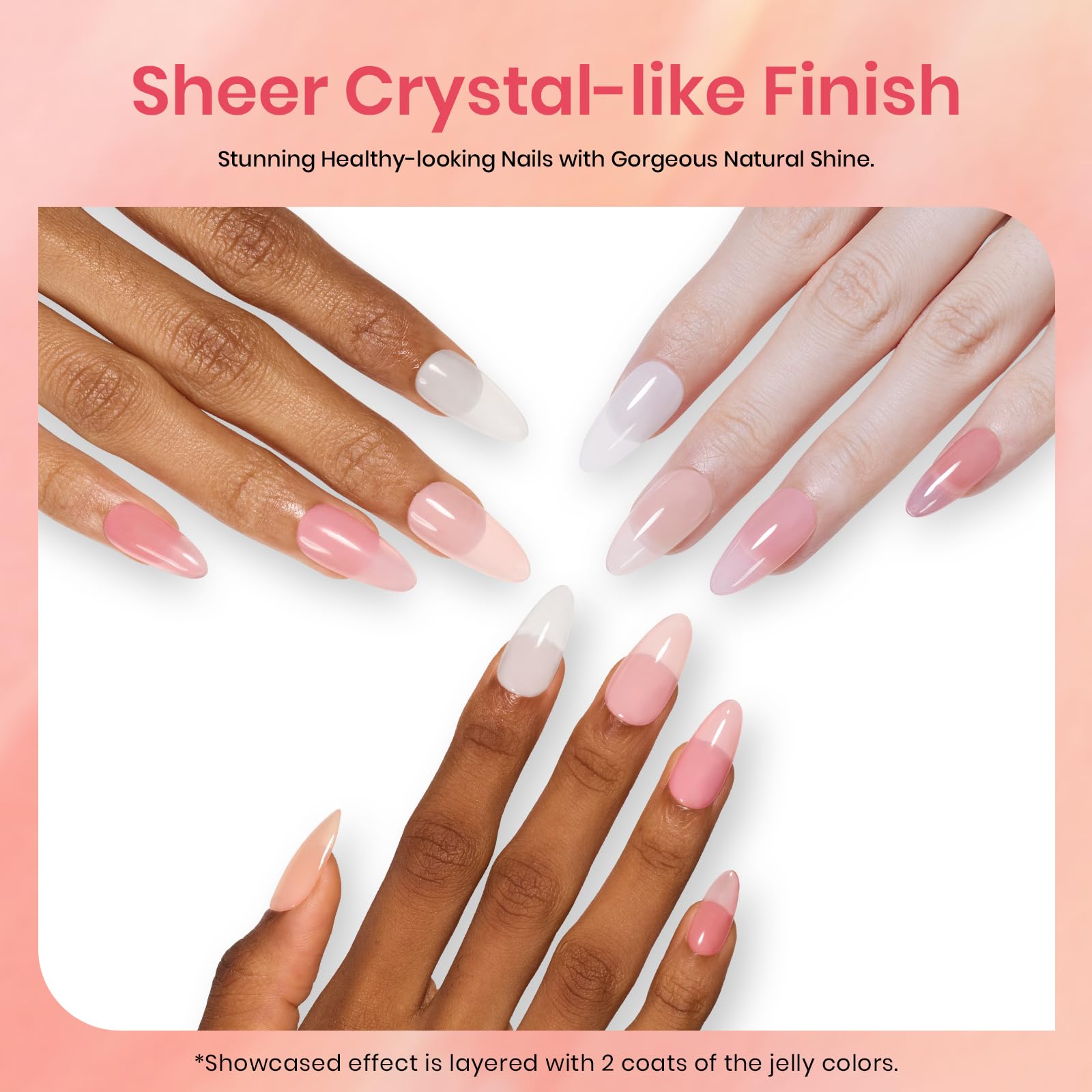 Classic Jelly Nude | 8 Colors Gel Polish Set