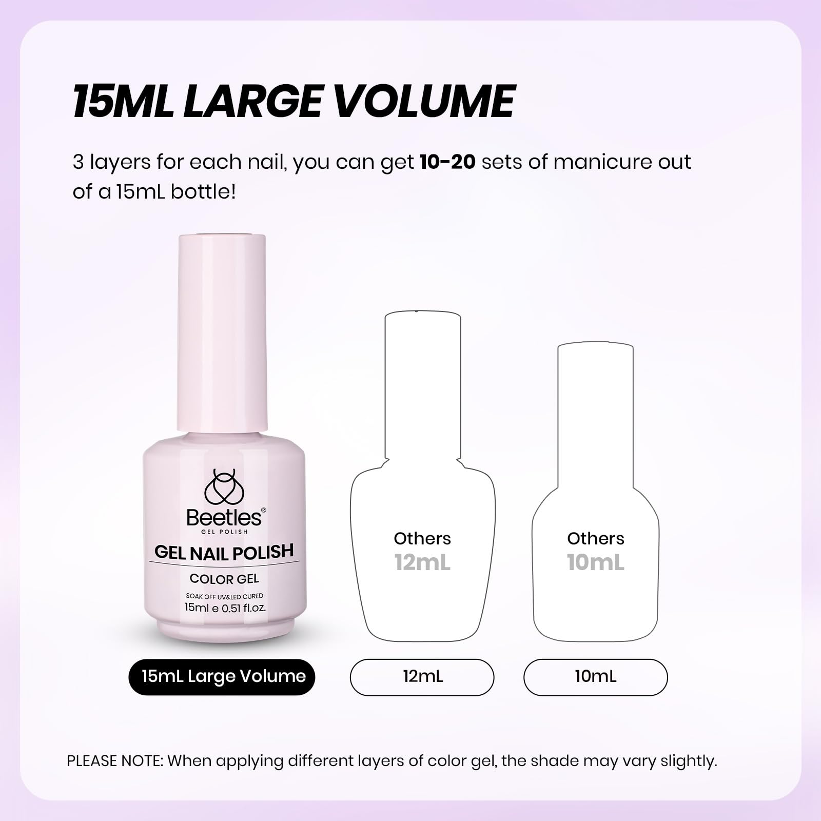 Beetles French Tip Gel Polish Set - White Nude Pink Gel Nail Polish Set Soak Off UV LED with 2 Styles Classic French Nail