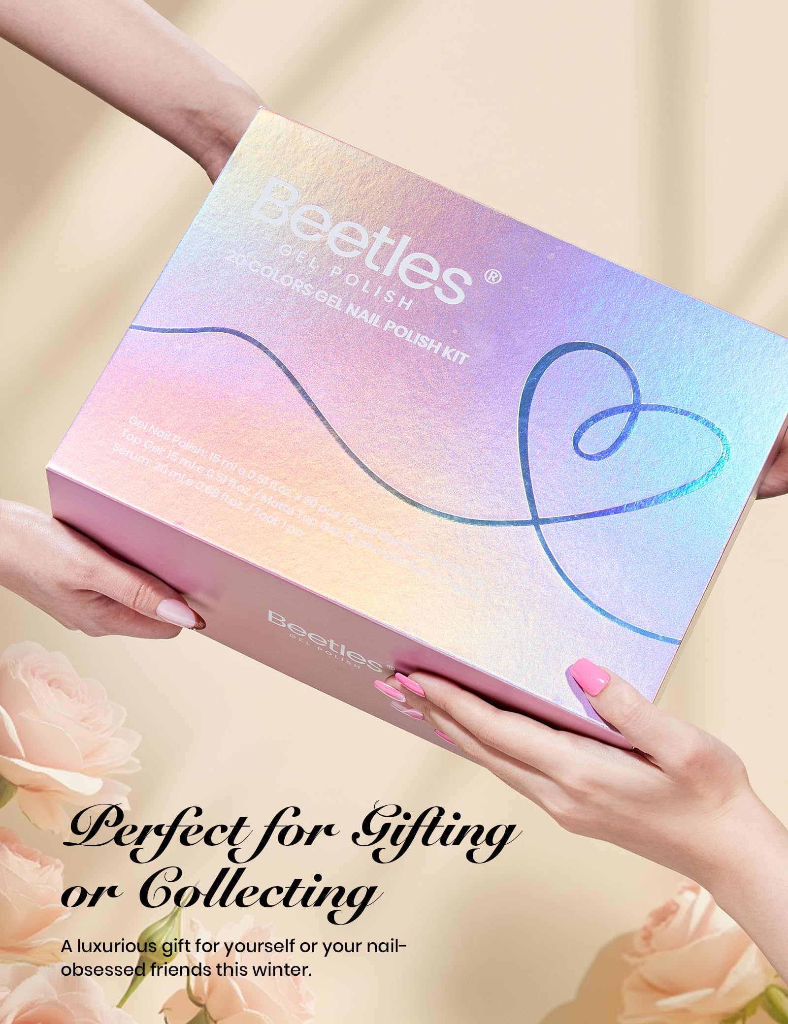 Beetles Gel Polish Set - EVeryday Muse Collection, 20 Colors 15ML Pink Yellow Blue Spring Colors Gel Set