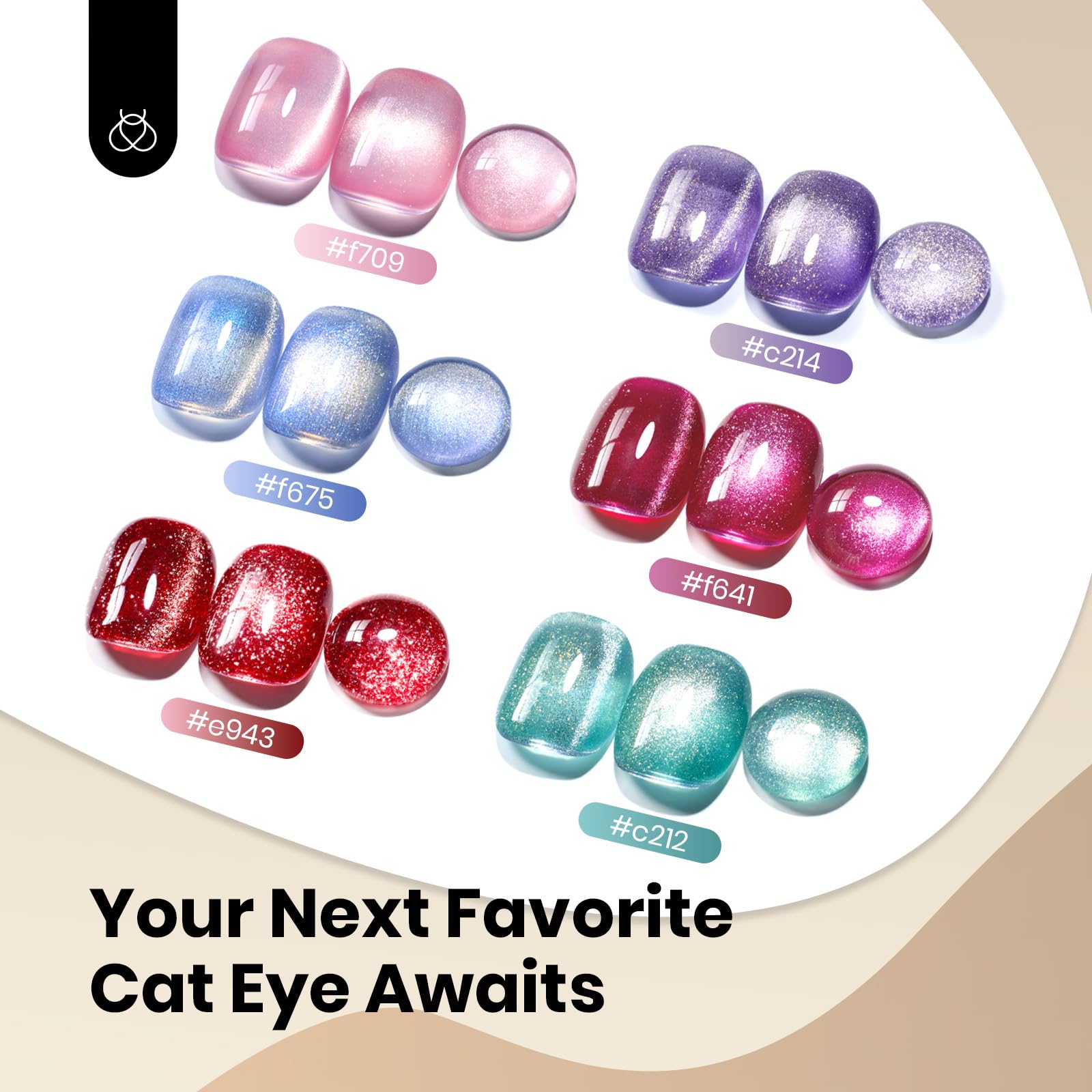 Velvet Cinnamon Cat Eye - 15ml Gel Polish Nail Colors