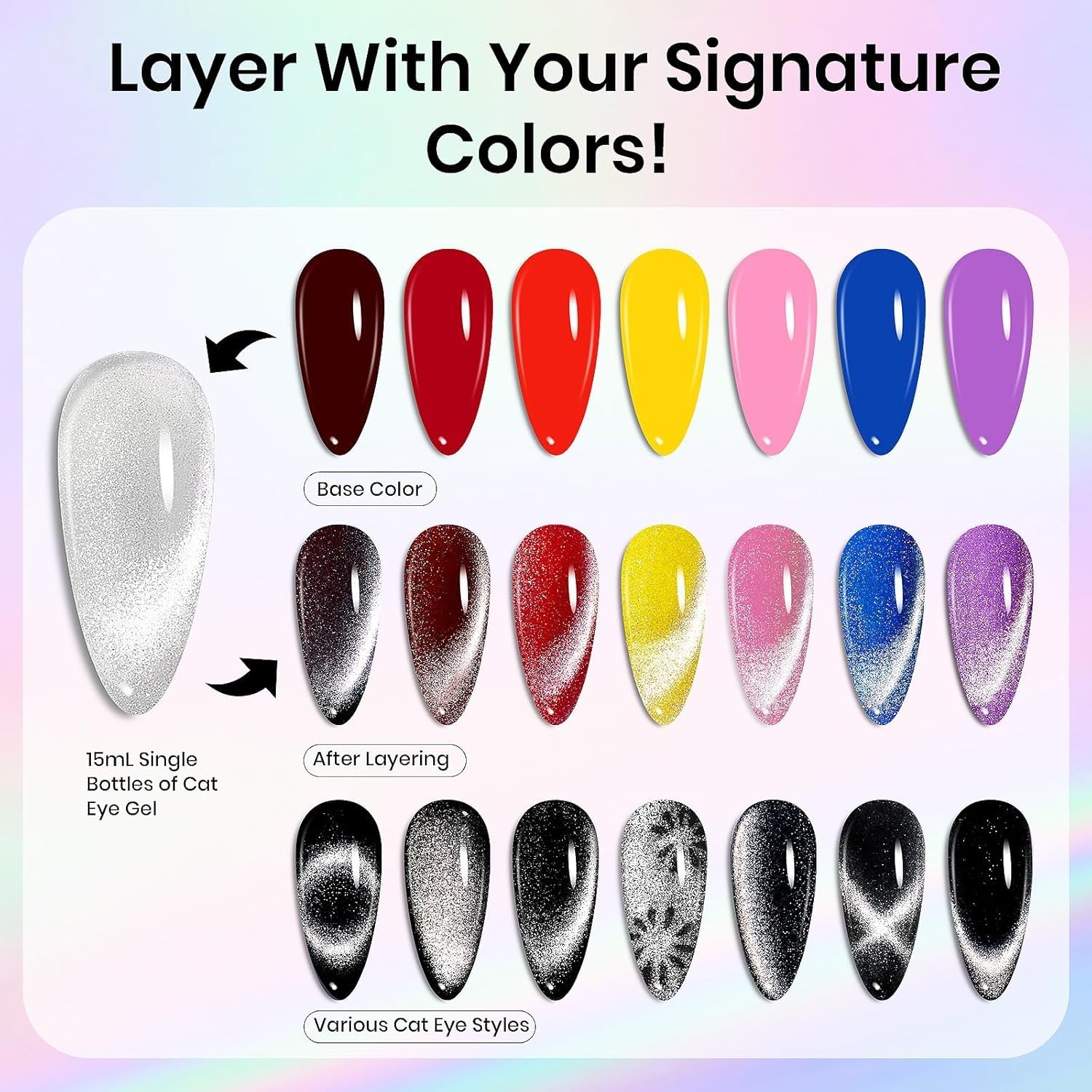 Sliver Dreamscape|15ml Gel Polish Silver Nail Colors Glitter Gel Star Nails