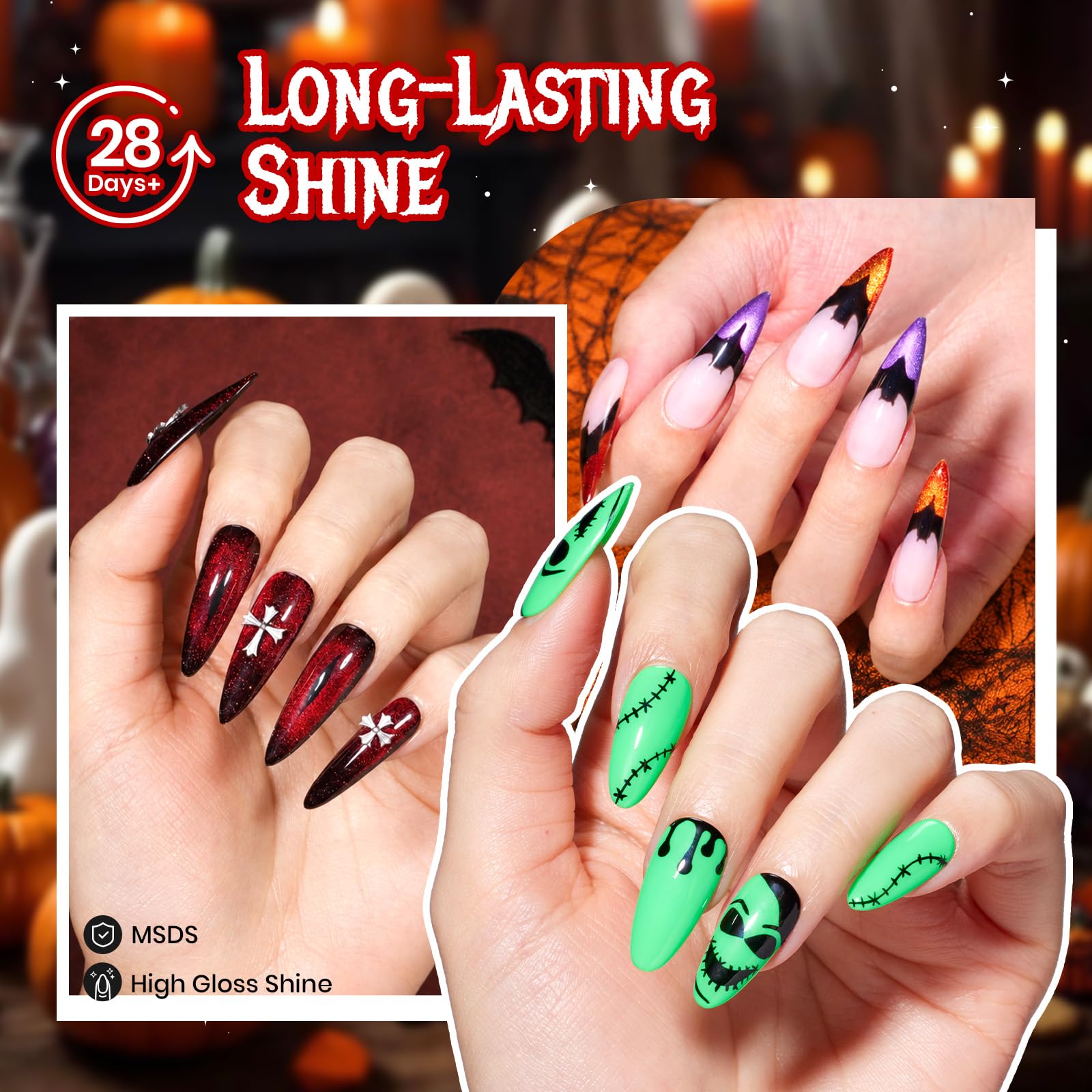 Beetles Halloween 6 Colors Gel Nail Polish Set 2026 Limited Edition Gift Box
