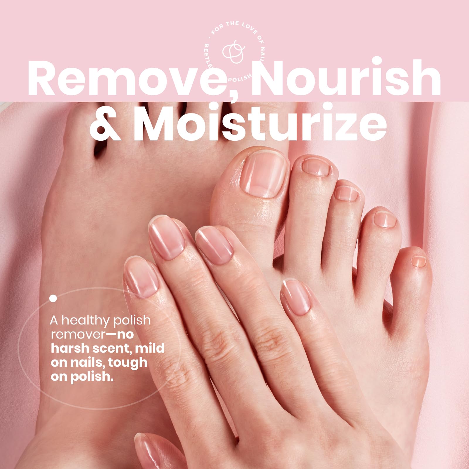 Beetles Nail Polish Remover 250ML Gentle Nourishing Nail Care