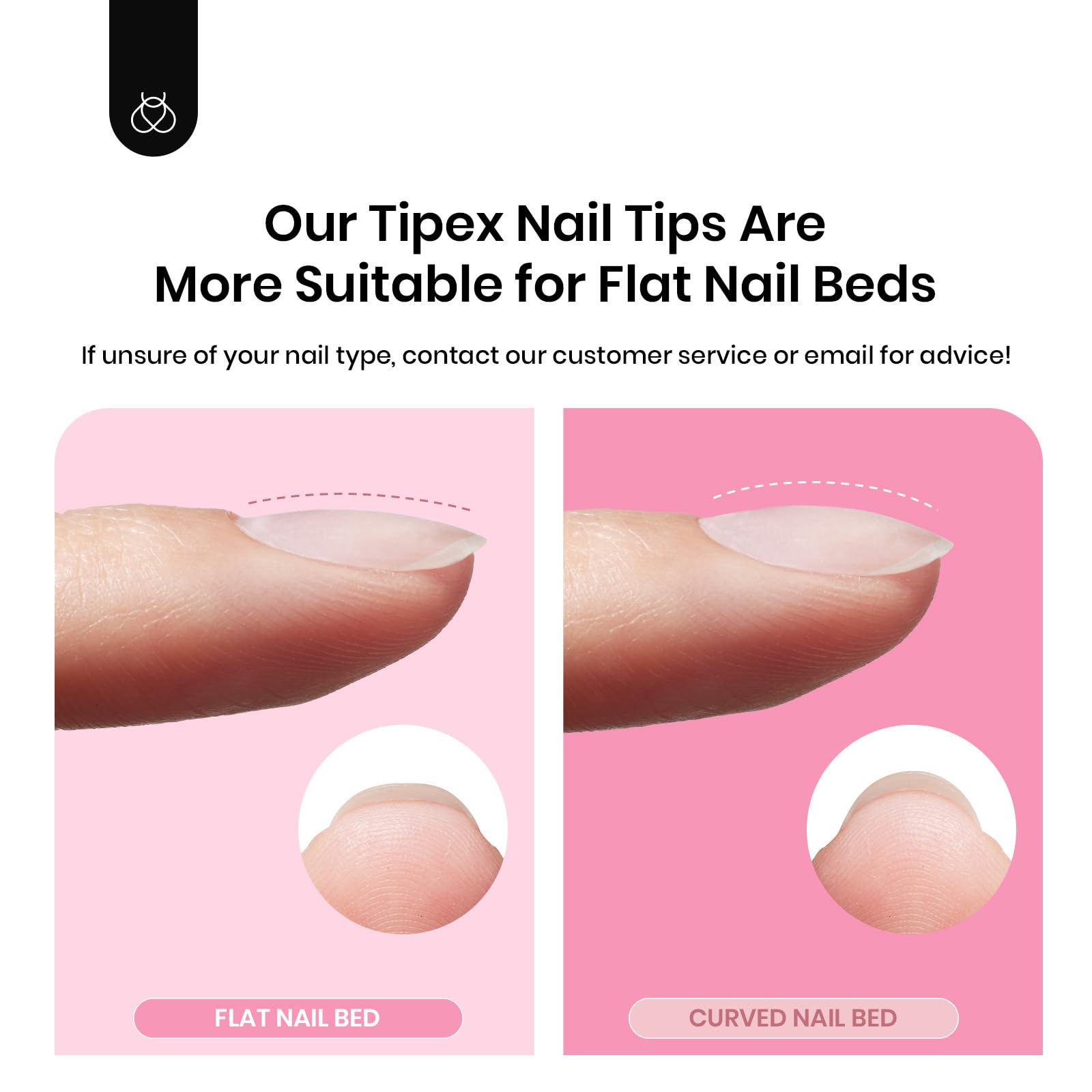 Tipex Medium Almond Half Matte Nail Tips Kit |224pcs