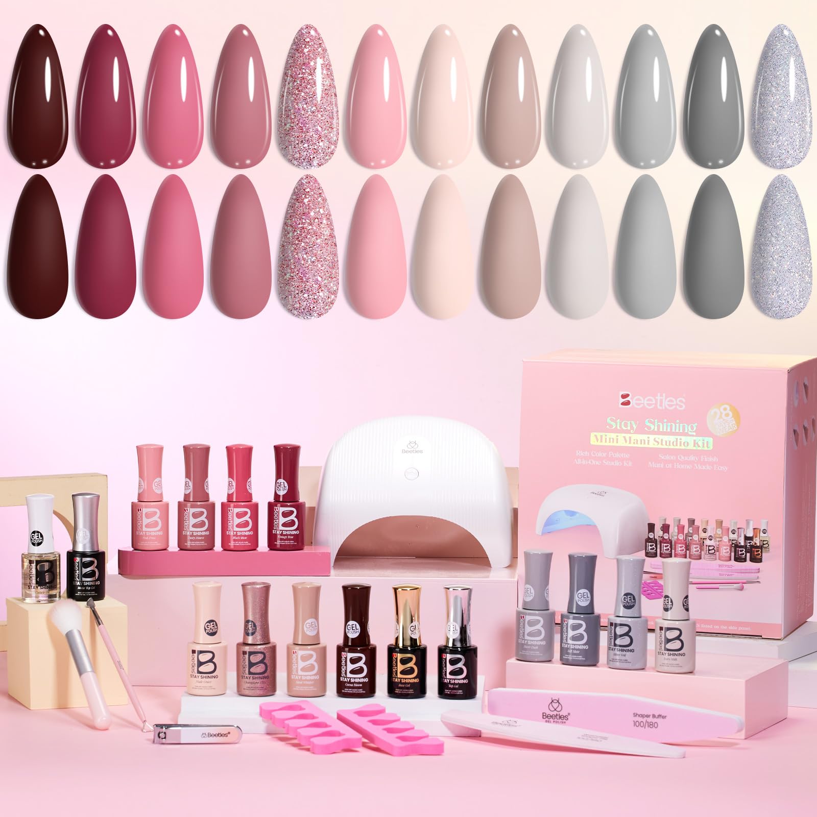 Beetles Mini Mani Studio Kit - Stay Shining Cozy Elegance Collection
