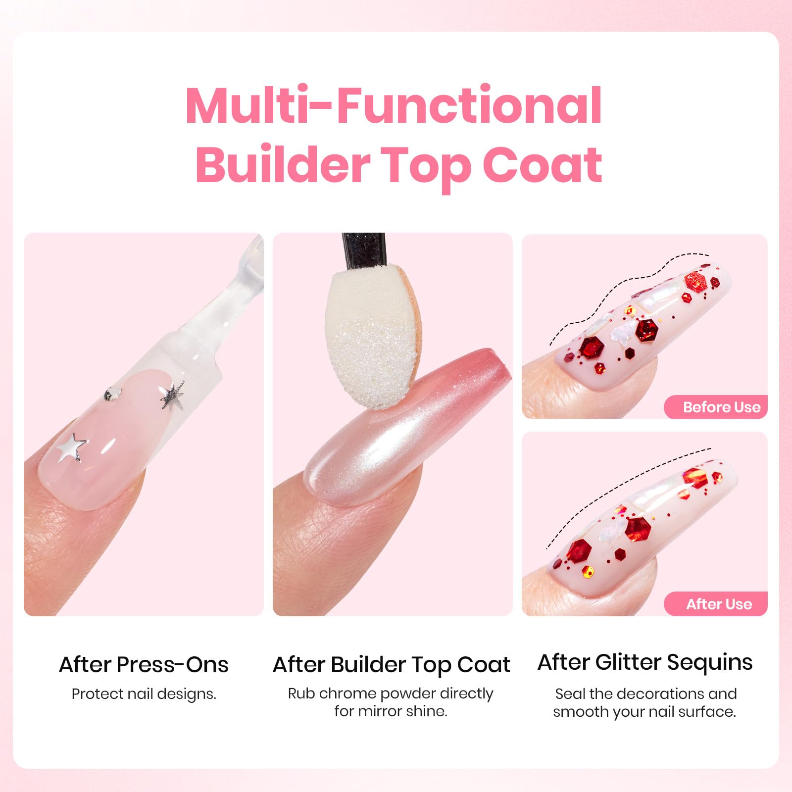 Beetles HEMA Free TPO Free Builder Top Coat Gel Polish 15ml
