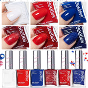 Midnight Fireworks - 6 Colors Red White and Navy Blue Fireworks Gel Nail Polish