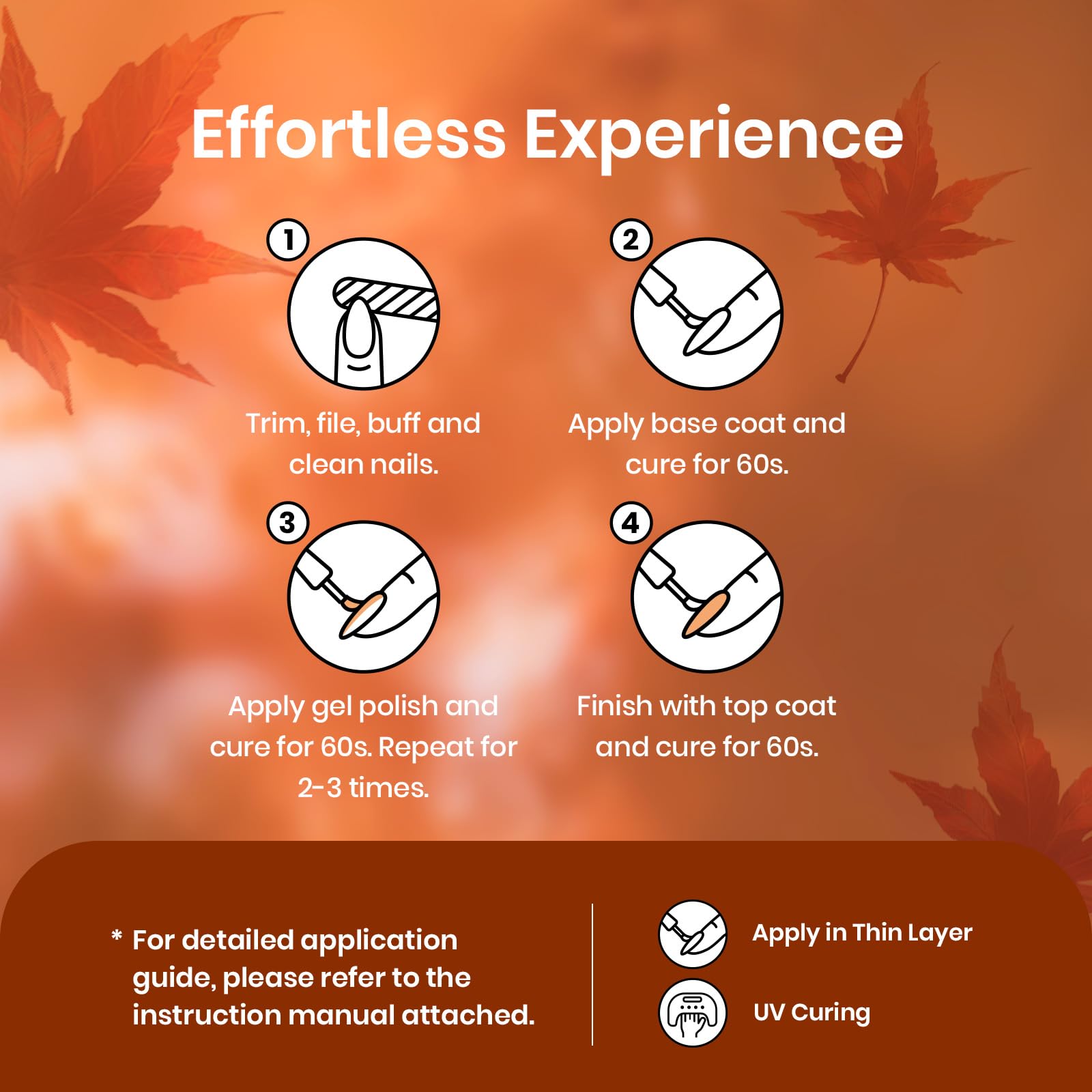 Autumn Leaves - 6 Colors Fall Gel Polish Set