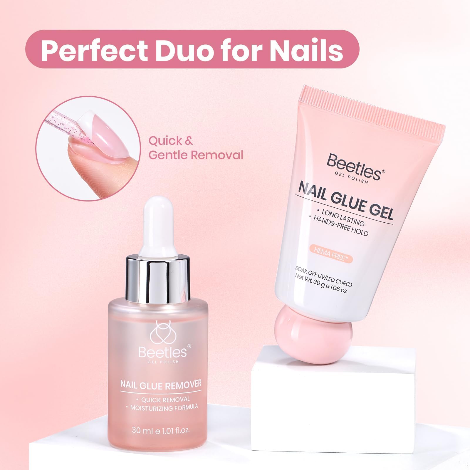Beetles Hema-Free & TPO Free Solid Nail Glue Gel 30g
