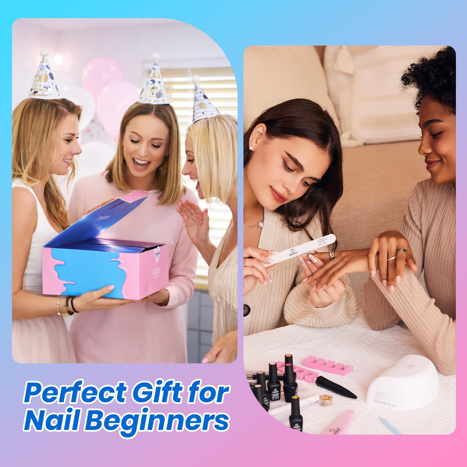 Beetles Gel Nail Starter Kit DEAL BOX Mix & Muse 20 Colors All Seasons Shades All-in-One Mani Set
