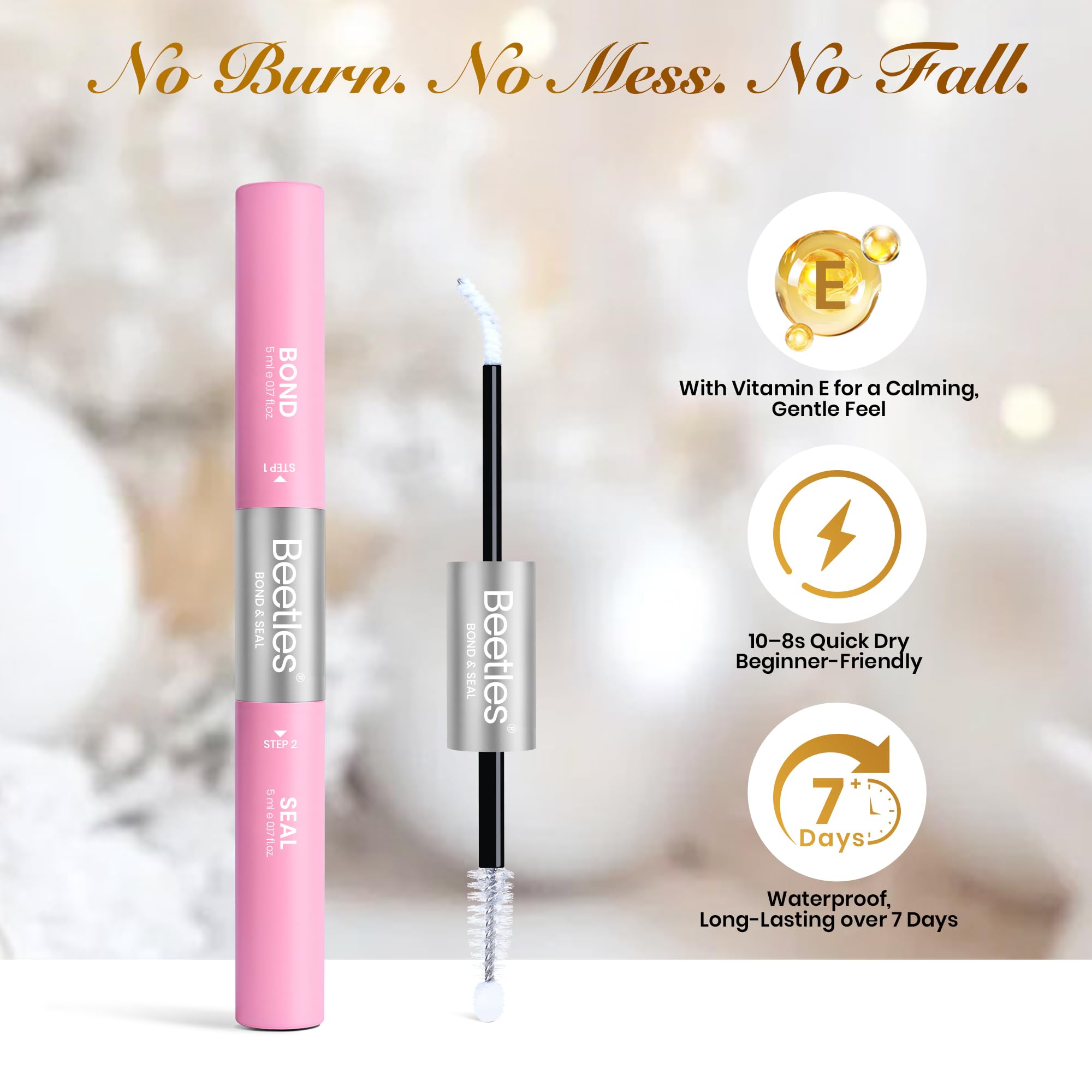 Beetles Christmas Lash Clusters Kit – DIY Eyelash Clusters Gift Set with Bond & Seal