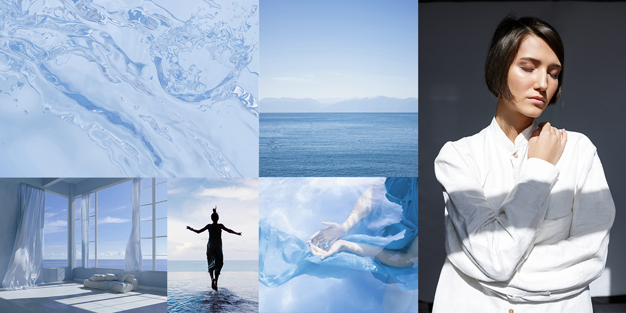 #medative state is a misty, gentle blue perfect for your quiet luxury nails or self-care time